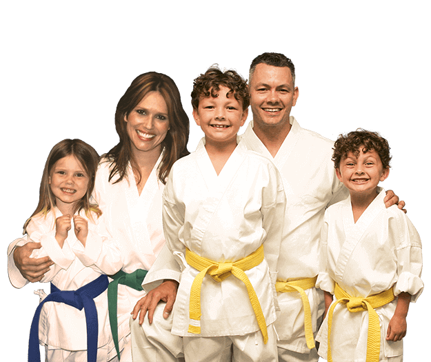 Martial Arts Lessons for Families in Old Bethpage NY - Group Family for Martial Arts Footer Banner